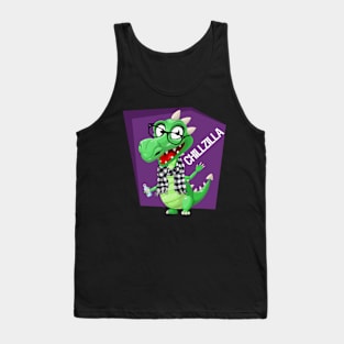 Chillzilla -- The Chillest Dragon Lizard Monster Tank Top